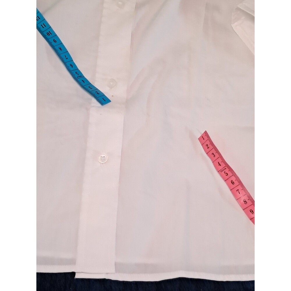J.Crew Jules Classic Fit Cotton Poplin Shirt White PLEASE READ CN474 Size 6 NWT - Picture 10 of 10